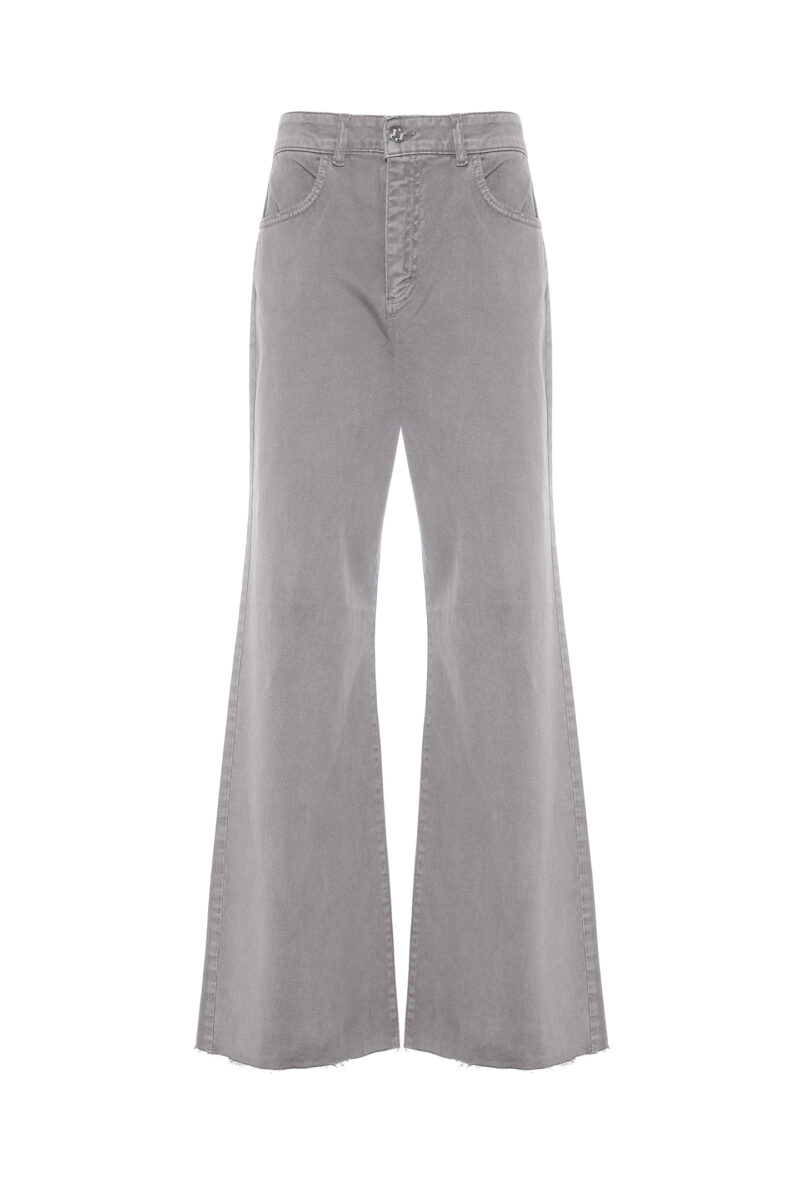 JEANS FLARED FIT IN BULL DI COTONE - immagine 5