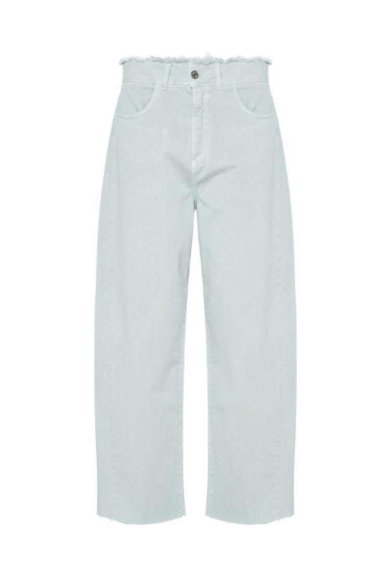 BARREL JEANS IN COTTON BULL