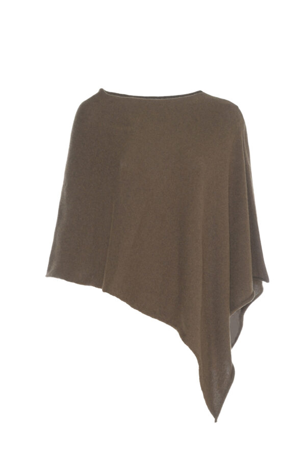 ASYMMETRICAL WOOL CAPE
