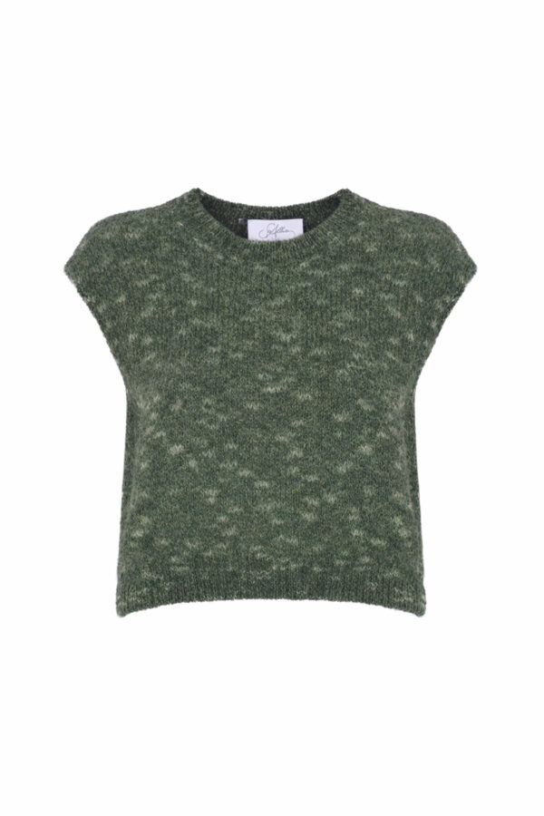 MELANGE WOOL VEST