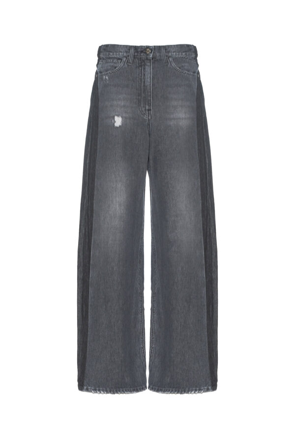 JEANS WITH CONTRAST PANELS