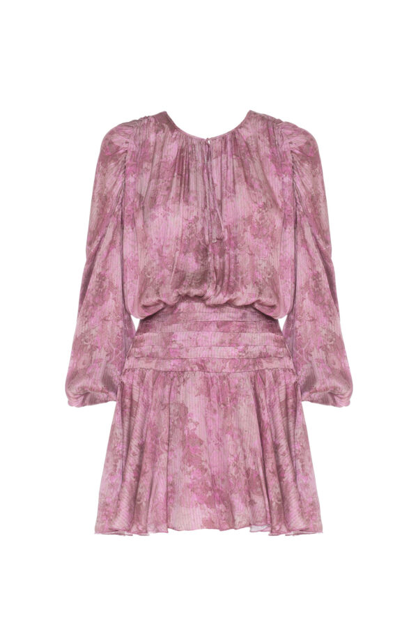 SHORT FLORAL-PRINT DRESS