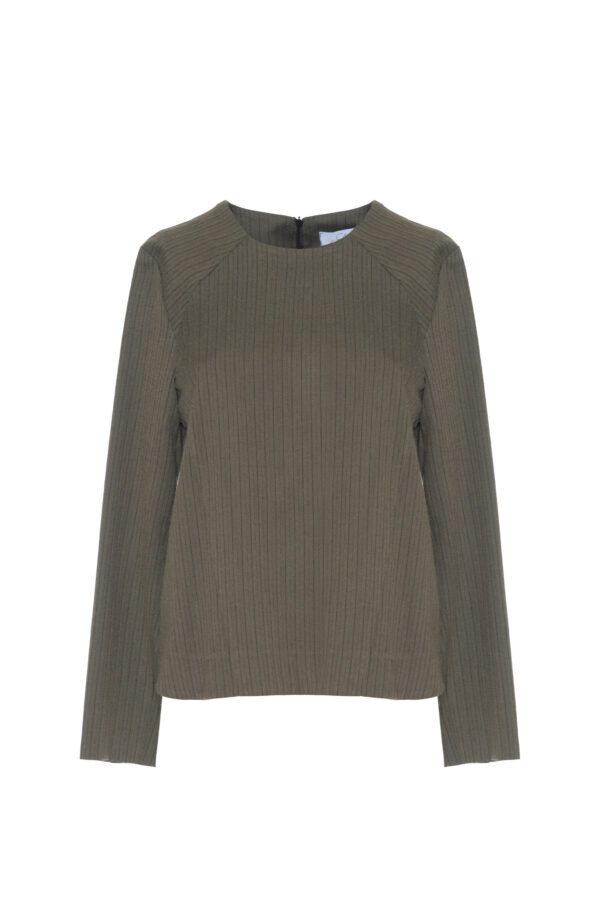 BLOUSE WITH A PINSTRIPE PATTERN