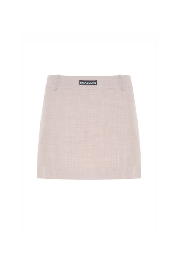 WOOL MINI SKIRT