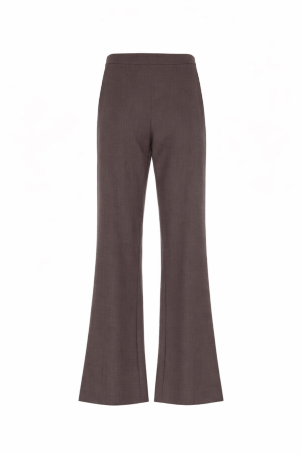 PANTALONI A PALAZZO IN MISTO LANA