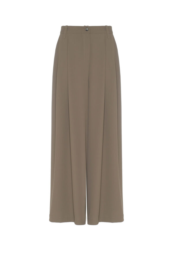 PANTALONI MAXI PALAZZO IN CREPE