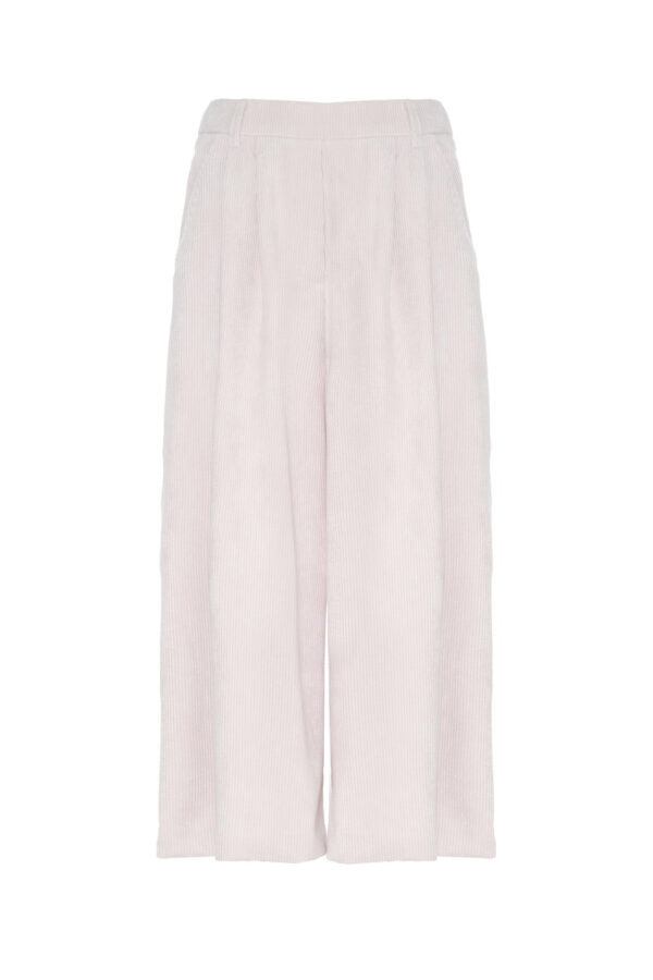 PANTALONI CROPPED IN VELLUTO