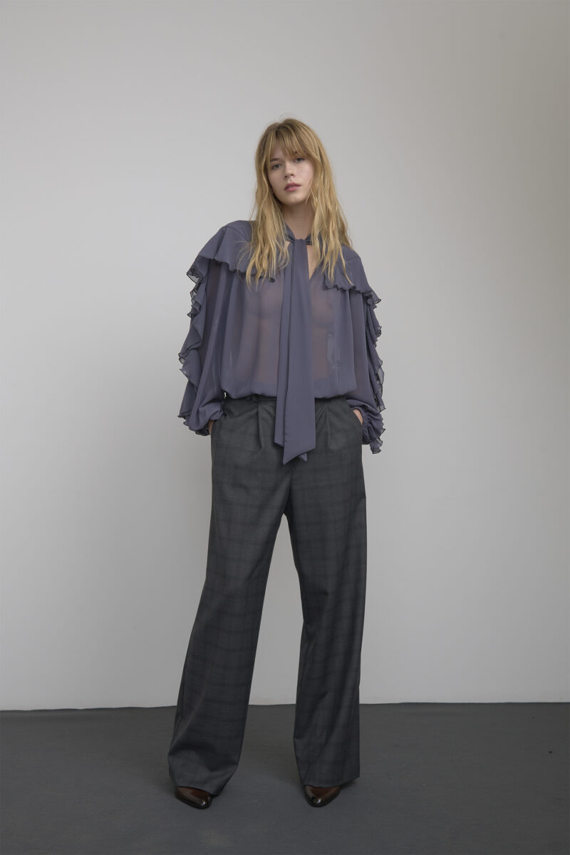 PANTALONI AMPI IN PRINCIPE DI GALLES - immagine 3