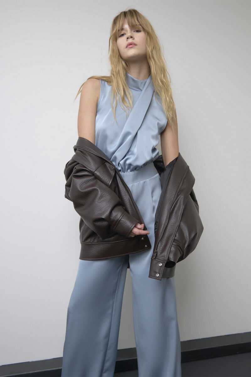 FAUX LEATHER AVIATOR JACKET - Image 3