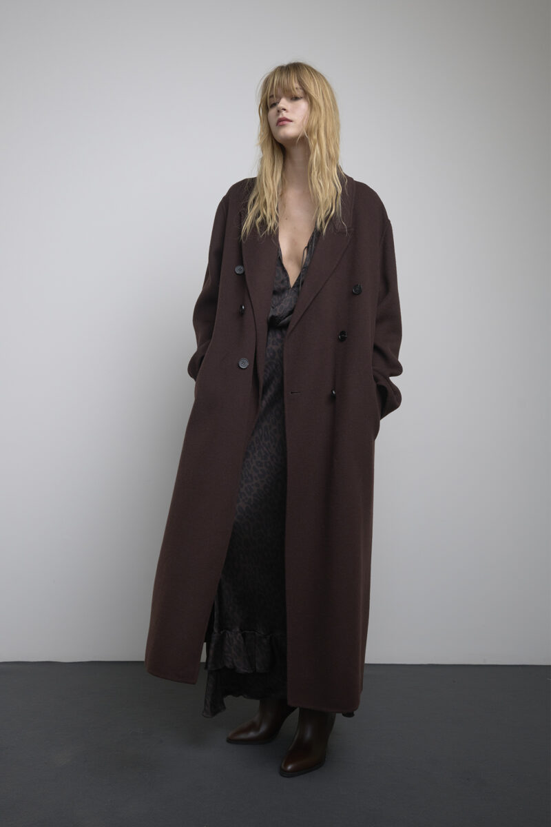 CAPPOTTO LUNGO DOPPIOPETTO IN LANA - immagine 2