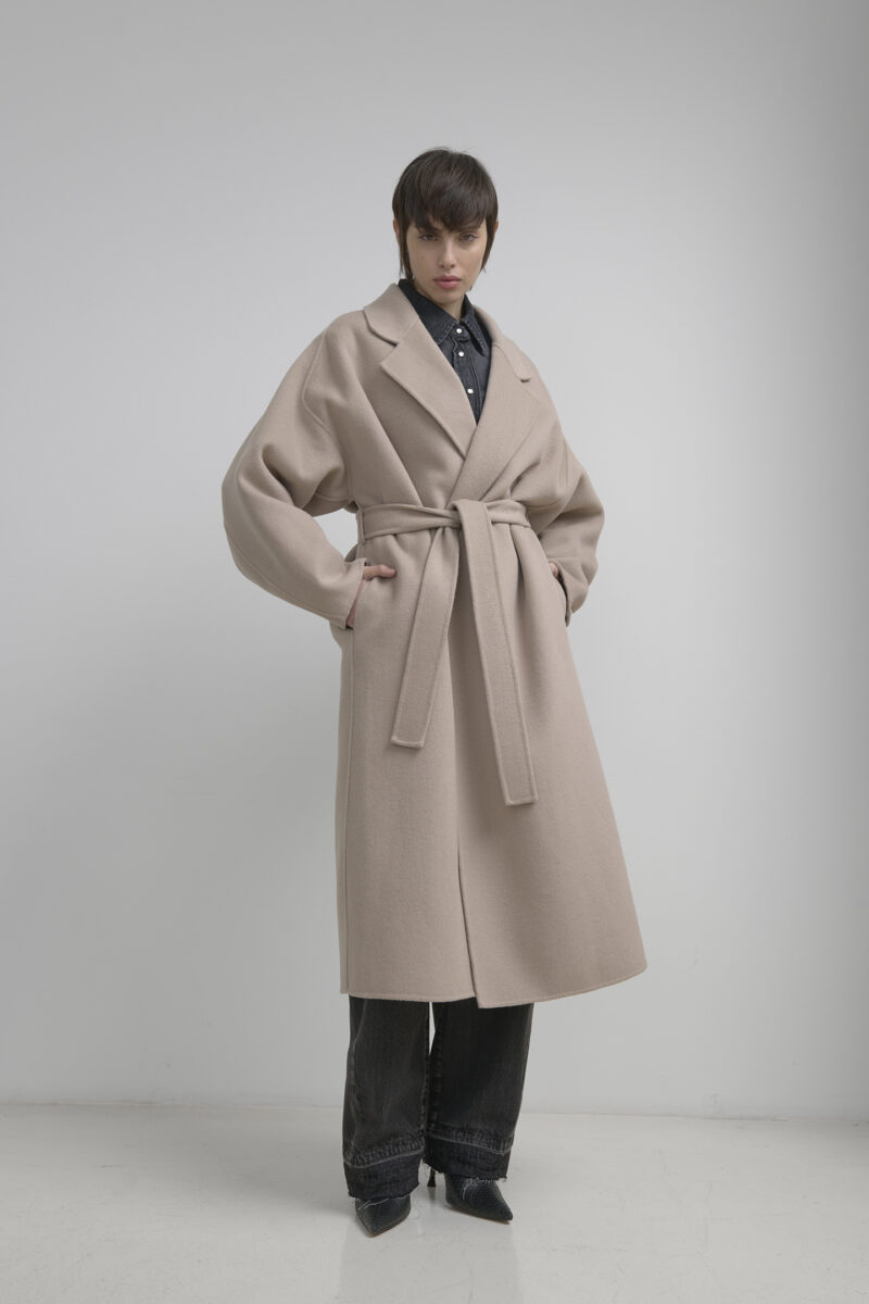 CAPPOTTO VESTAGLIA IN DRAP DI LANA - immagine 2