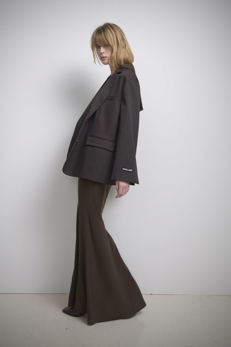 LONG DRESS WITH HOOD IN SOLID JERSEY - Image 4