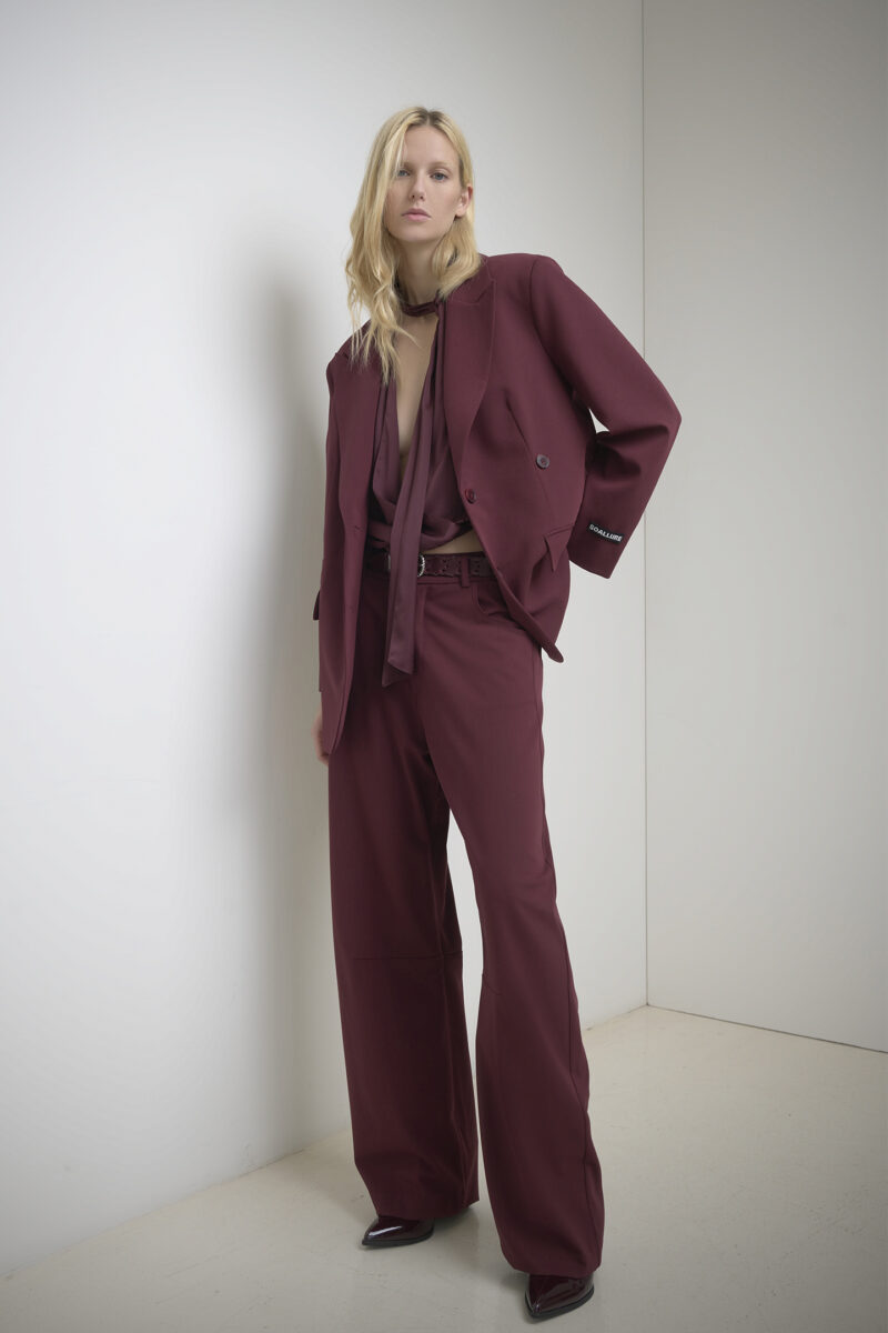 SATIN WRAP BLOUSE - Image 3