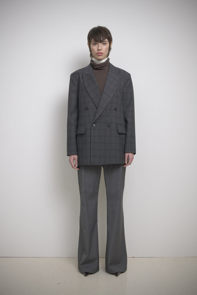 TAILORED FLARE TROUSERS IN WOOL BLEND - Image 3