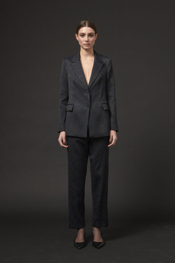 PANTALONI A SIGARETTA JACQUARD