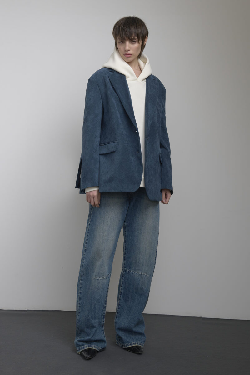 FELPA IN MISTO COTONE CON MAXI SPACCO - immagine 4