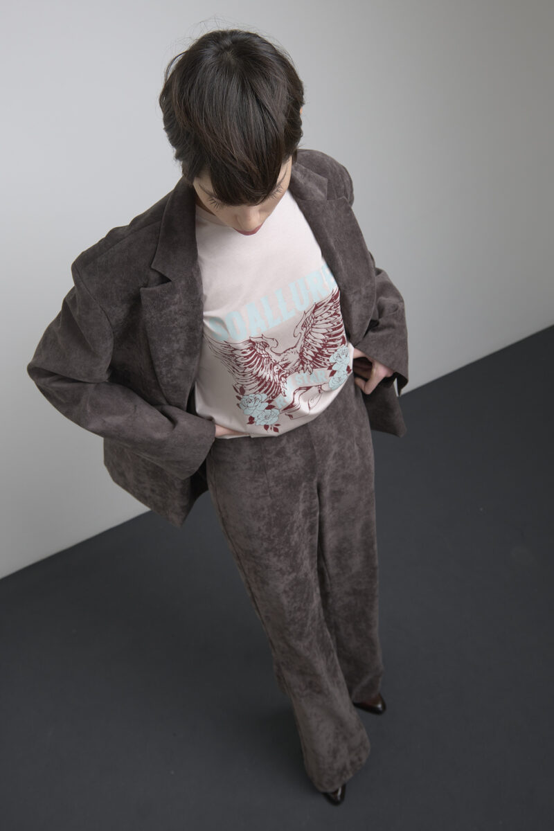 COTTON T-SHIRT WITH WING PRINT - Image 3
