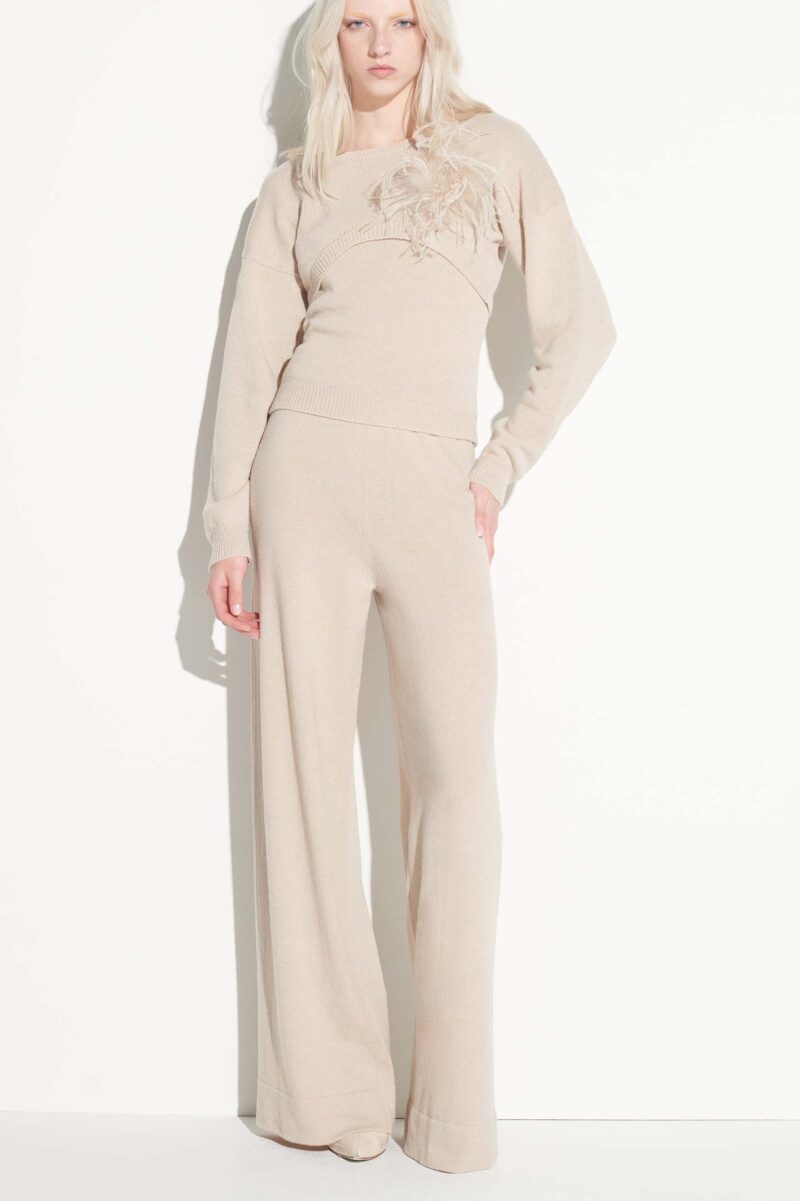 PALAZZO TROUSERS IN CASHMERE