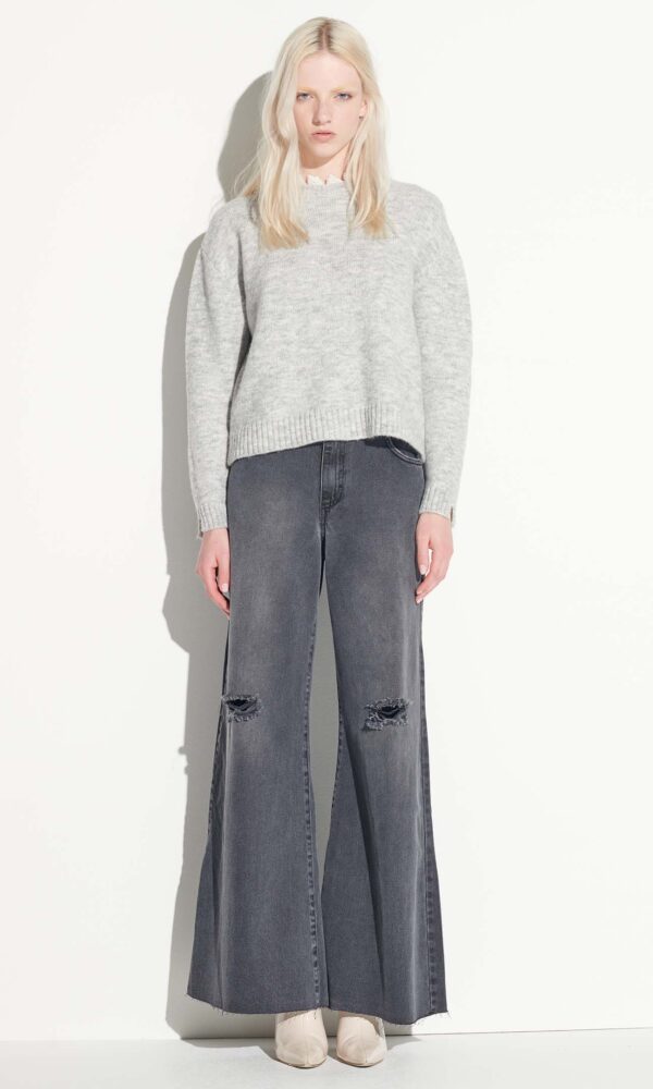 FLAIRE DENIM TROUSERS