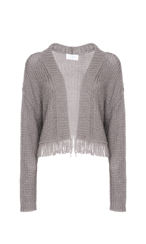 BOLERO CARDIGAN LUREX FRINGES