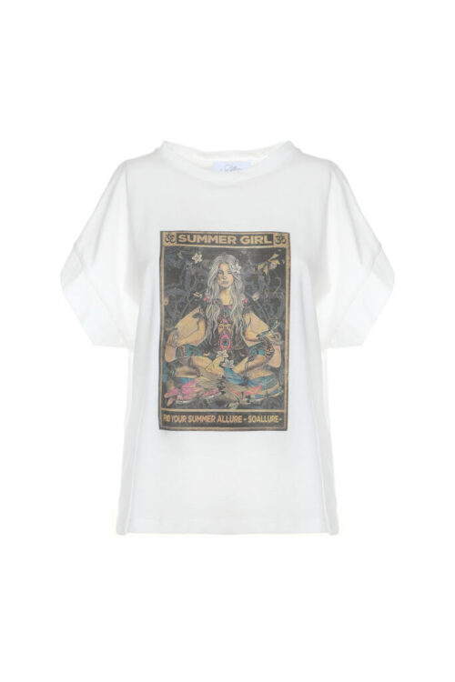 T-SHIRT IN COTONE CON STAMPA