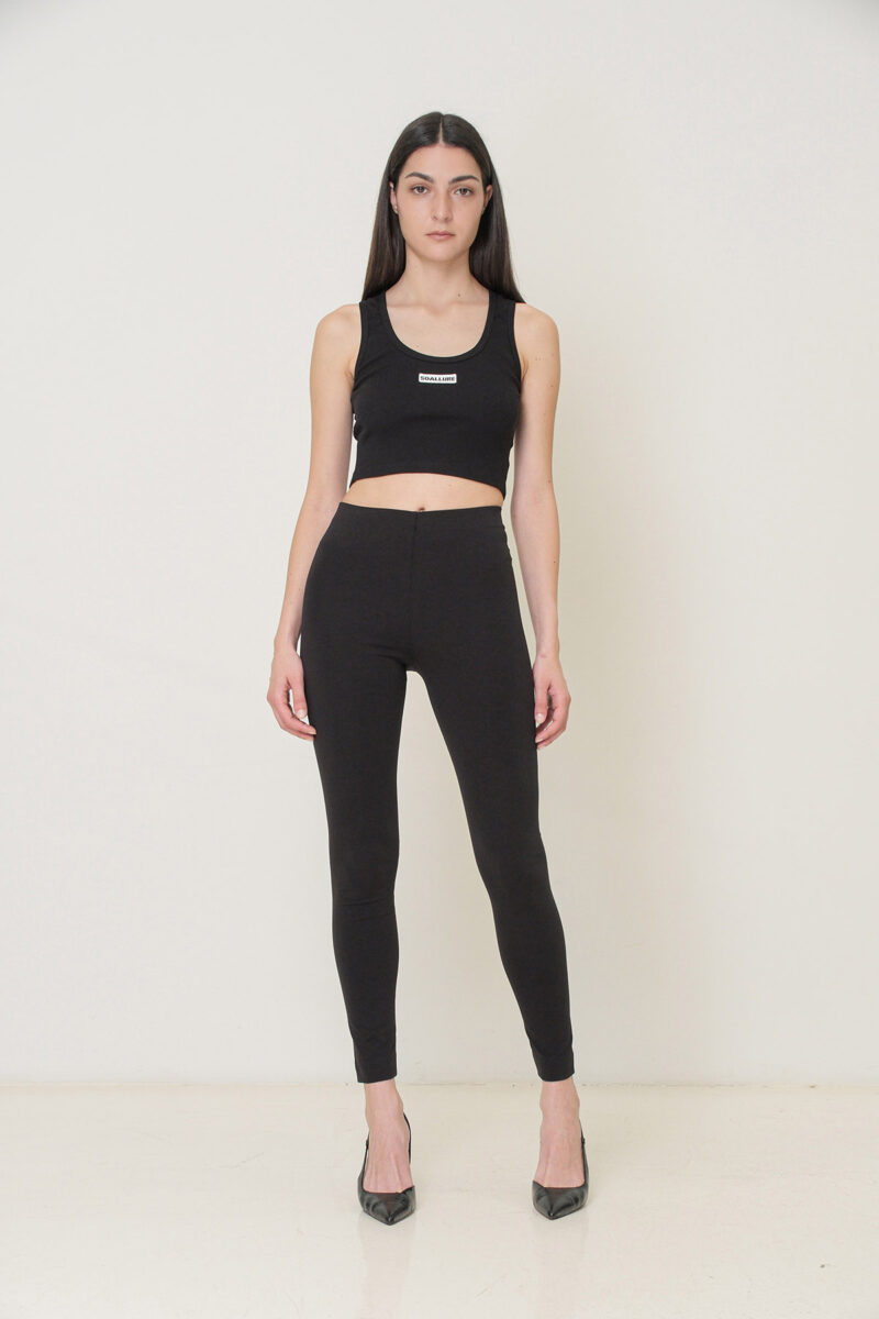 TOP BASIC A COSTINE CROPPED - immagine 5