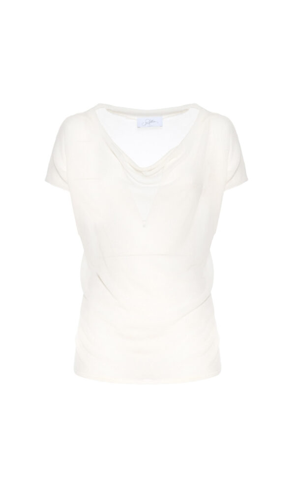 MAGLIA DRAPÉE IN VISCOSA