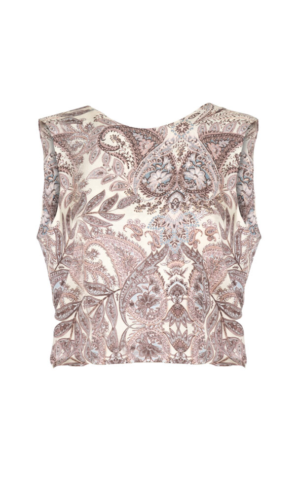TOP CROP MOTIVO PAISLEY