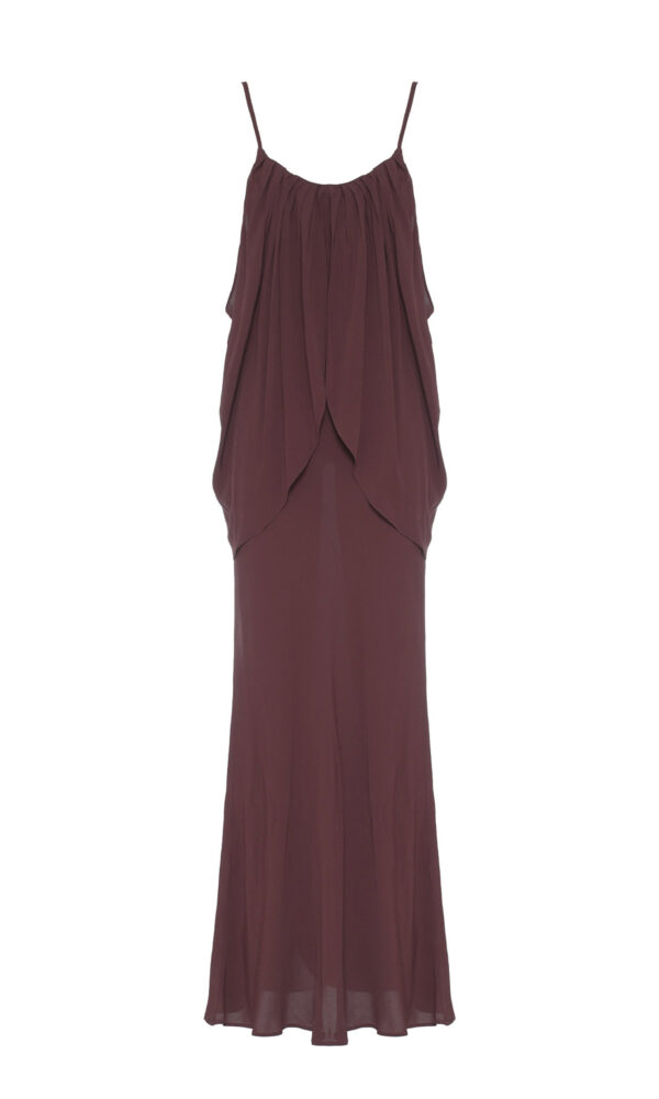 MAXI ABITO CON MANTELLA