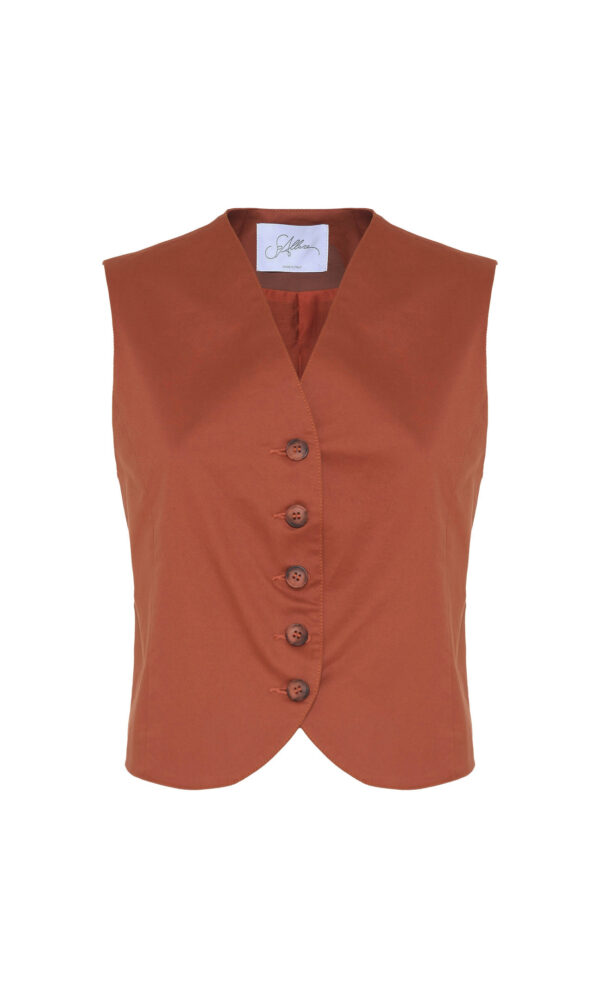 COTTON TWILL VEST