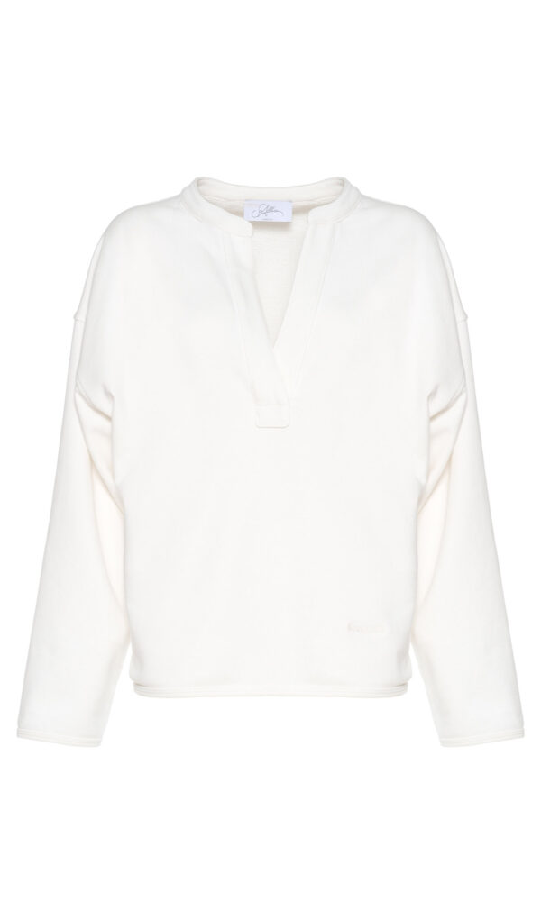 FELPA CON COLLO A VELA