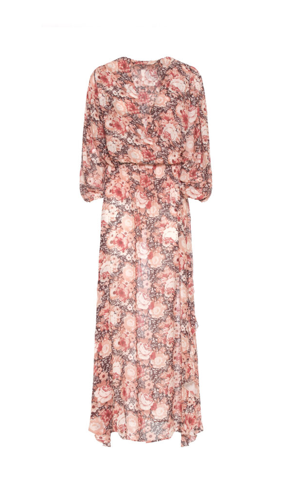 ABITO LUNGO FLOREALE IN VISCOSA