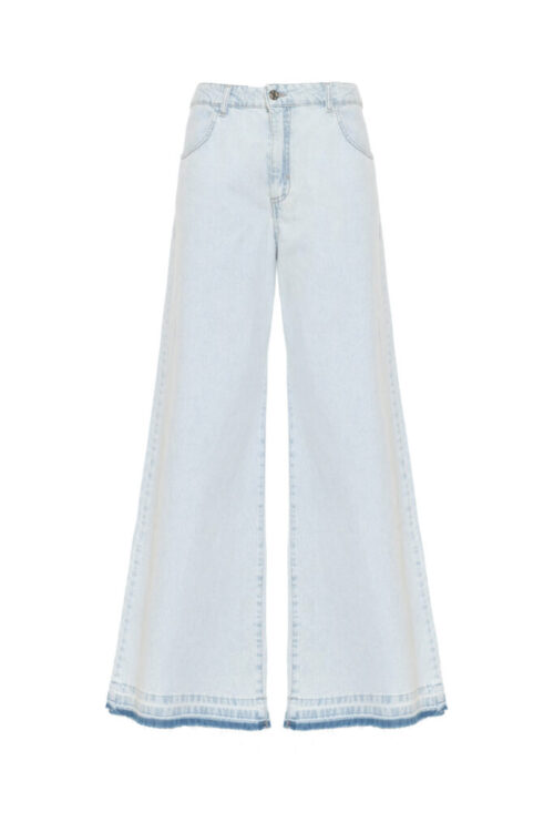 JEANS FLARED FIT BLU CHIARO