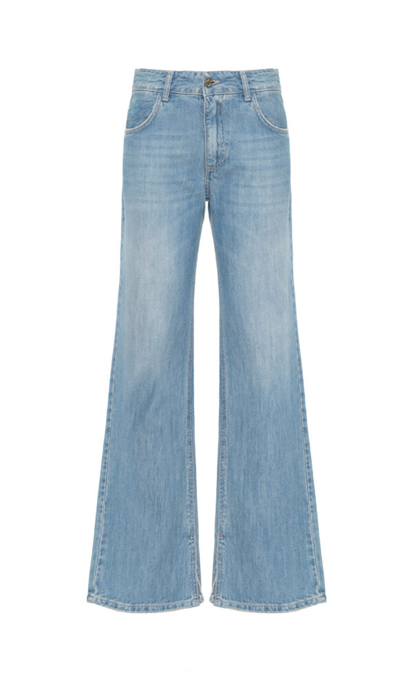 JEANS DRITTI CON SPACCO