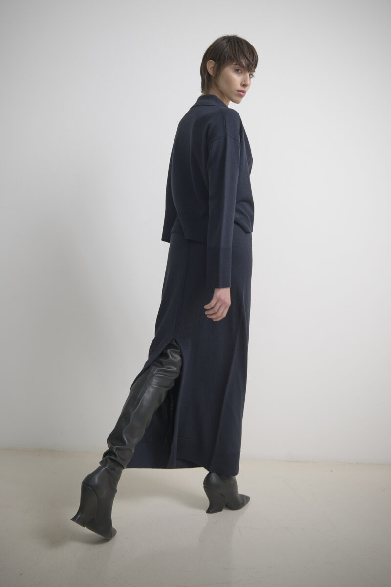 LONG KNITTED SKIRT - Image 3