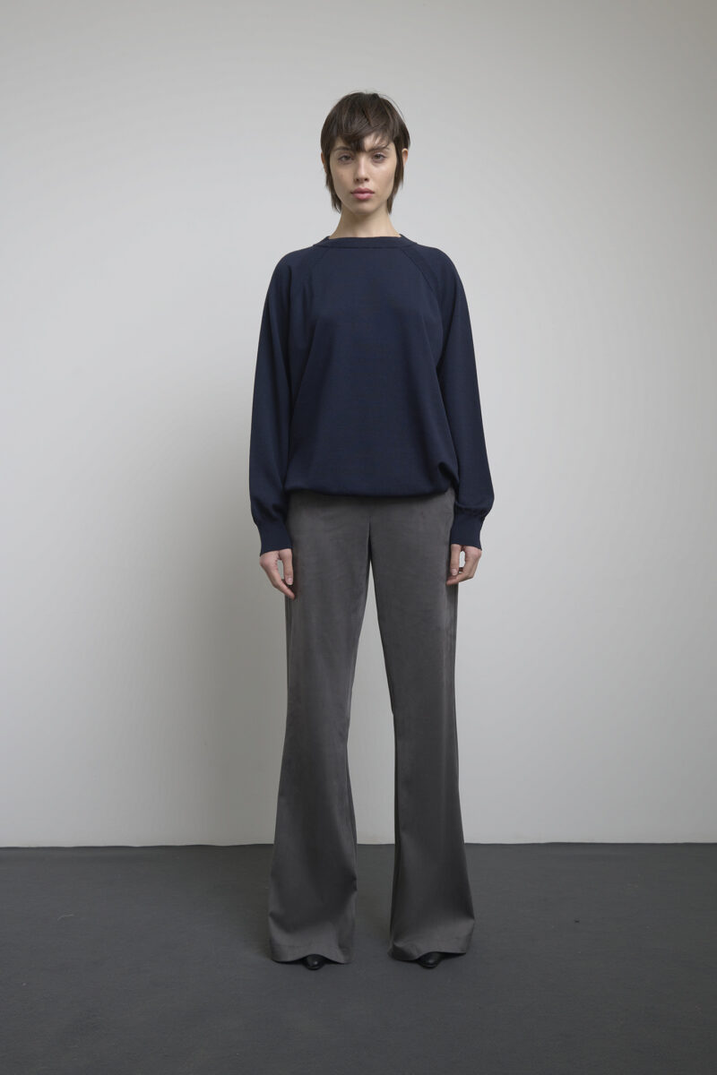 PANTALONE FLARE IN ECOSUEDE - immagine 2