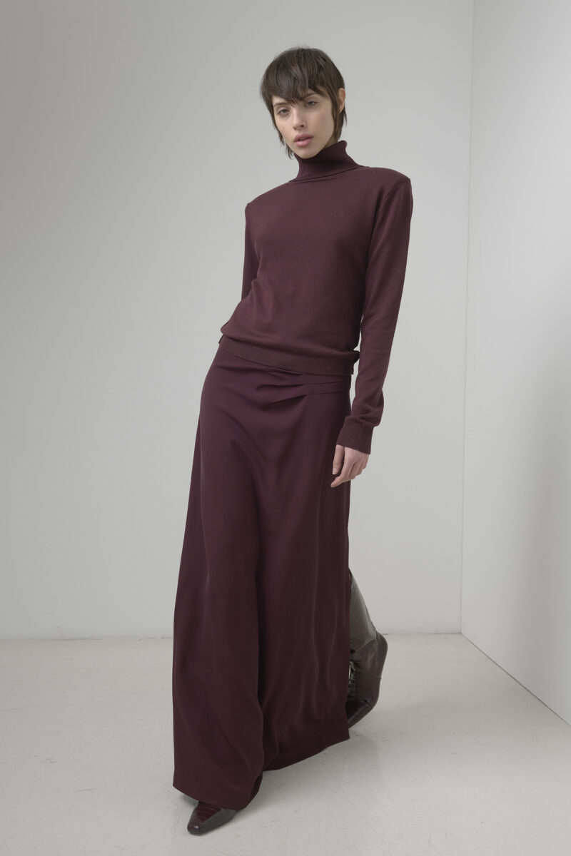 TURTLE NECK SWEATER IN BLENDED YARN - Image 2